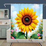 Sunflower Bathroom Shower Curtain Home Decor