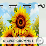 Sunflower Bedroom Curtains Eyelet