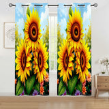 Sunflower Bedroom Curtains Home Decor