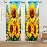 Sunflower Curtains Home Decor
