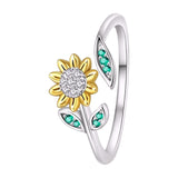 Sunflower Design Ring