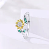Sunflower Design Rings
