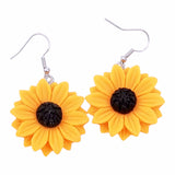 Sunflower Earrings in Resin