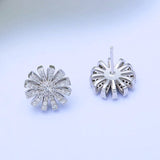 Sunflower Jewelry Earrings Back View
