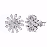 Sunflower Jewelry Earrings Close Up View