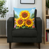 Sunflower Pillow Home Decor
