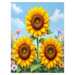 Sunflower Print Blanket
