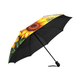 Sunflower Rain Umbrella Interior View