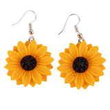 Sunflower Resin Earrings
