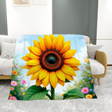 Sunflower Soft Blanket Home Decor
