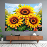 Sunflower Tapestry Home Decor