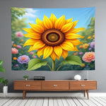 Sunflower Tapestry Wall Hanging Home Decor