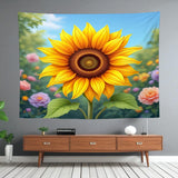 Sunflower Tapestry Wall Hanging Home Decor