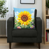 Sunflower Throw Pillow Home Decor