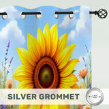Sunflower Window Curtains Eyelet