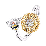 Sunflower and Bee Ring