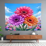Tapestry Flower Design Home Decor