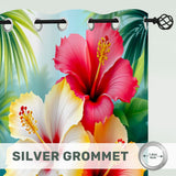 Tropical Flower Curtains Eyelet