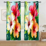 Tropical Flower Curtains Home Decor