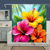 Tropical Flower Shower Curtain Home Decor