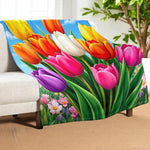 Tulip Blanket Home Decor