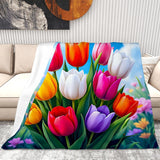 Tulip Blanket Living Room