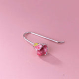 Tulip Drop Earrings Side View