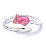 Tulip Shaped Ring Close Up View