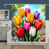 Tulip Shower Curtain Home Decor
