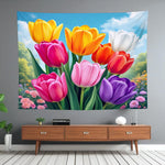 Tulip Tapestry Fabric Home Decor