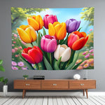 Tulip Tapestry Home Decor