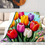 Tulip Throw Blanket Living Room