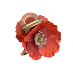 Red Poppy Hair Clip