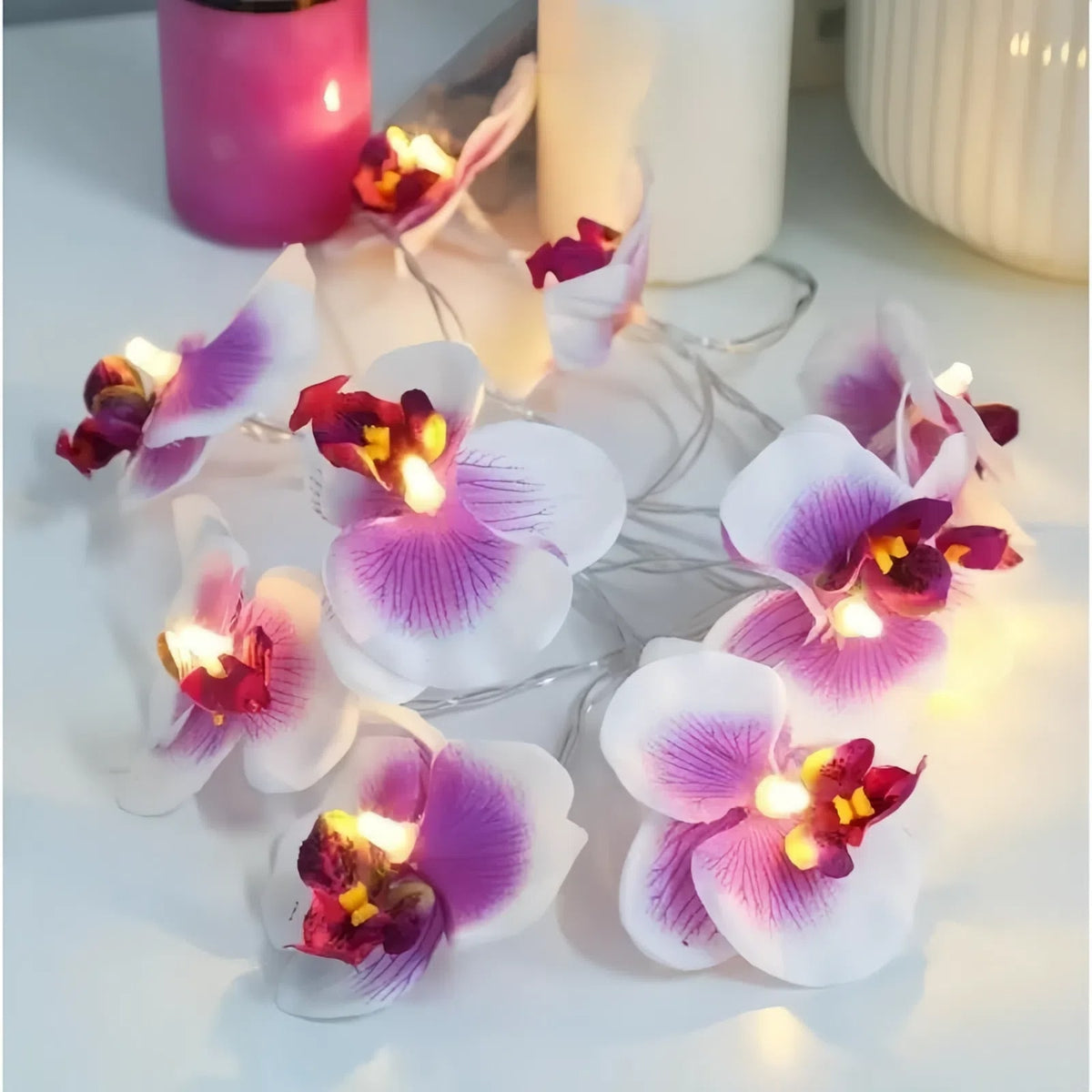 Orchid String Lights & Florista Flower