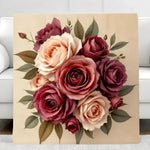 Vintage Floral Throw Blanket