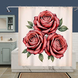 Vintage Flower Print Shower Curtain Home Decor