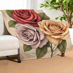 Vintage Rose Blanket Home Decor