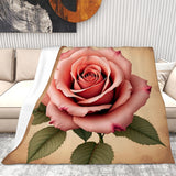 Vintage Rose Blanket Living Room