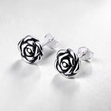 Vintage Rose Earrings Side View