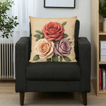 Vintage Rose Pillow Home Decor