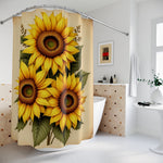 Vintage Sunflower Shower Curtain