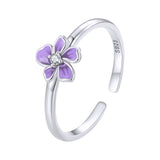 Violet Flower Ring