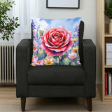 Watercolor Flower Pillow Home Decor