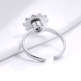 White Daisy Ring Back View
