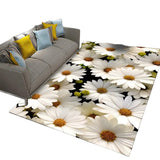 White Daisy Rug