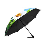 White Daisy Umbrella Inside View