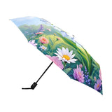 White Daisy Umbrella Side View