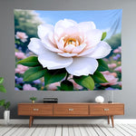 White Magnolia Tapestry Home Decor