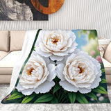 White Peony Blanket Living Room