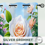 White Rose Curtains Eyelet